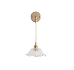 Clear Glass LED Wall Light | Modern Adjustable Nordic Copper Lamp Fixtures