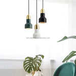 Nordic Marble Pendant Lights for Modern Minimalist Bedroom and Restaurant