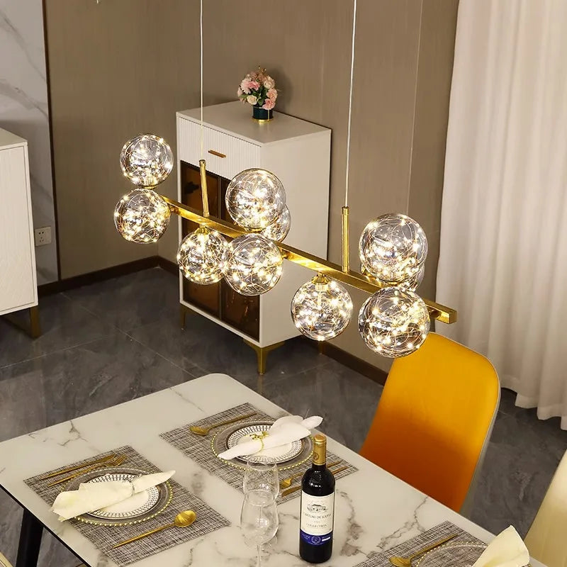 Modern Home Pendant Chandelier Ceiling Lamp for Indoor Dining Room Lighting