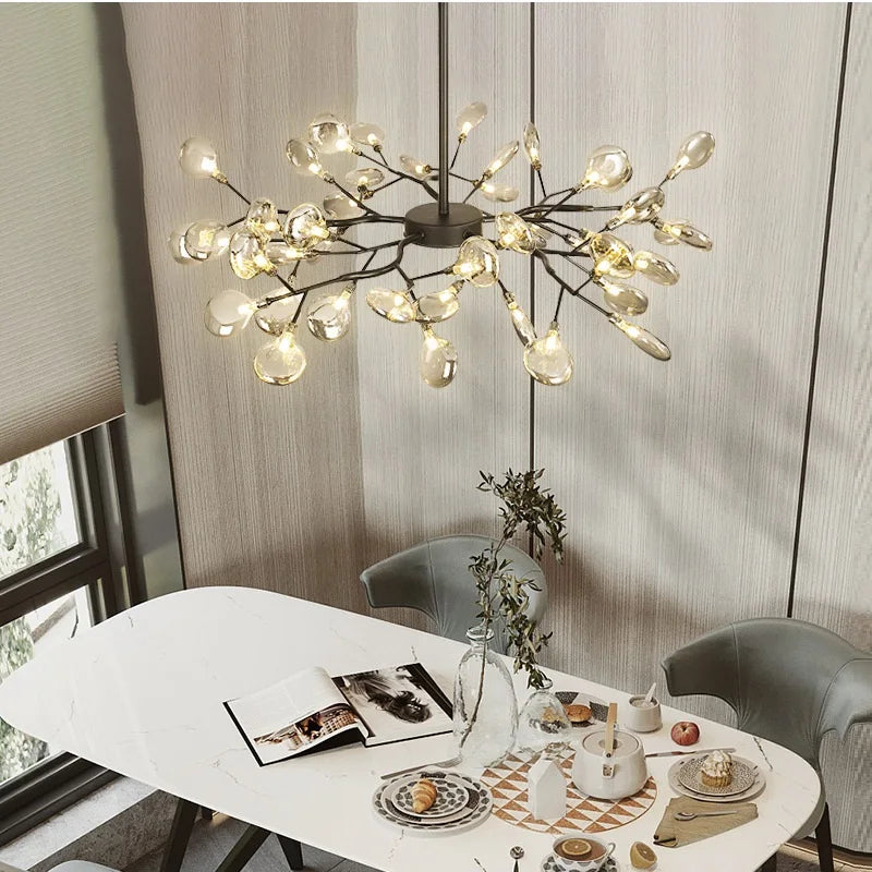 Modern LED Chandelier - Luxurious Nordic Firefly Lamp for Home Indoor Lighting