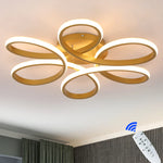 Modern Acrylic Aluminum LED Chandelier with Remote Control Dimming