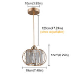 Crystal Chandelier Lantern Pendant Light Fixture for Modern Home Décor