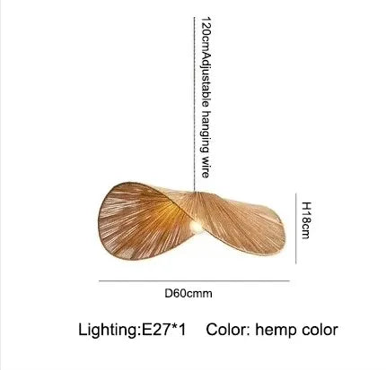 Bamboo Wabi Sabi Chandelier Pendant Lights for Home Décor