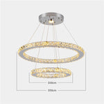Crystal Chandelier: Luxury LED Pendant Lighting for Living & Dining Room