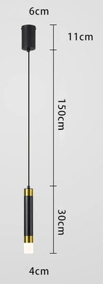 Rotatable Spotlight Pendant Lamp for Modern Bedroom, Living Room, and Kitchen Lighting