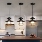 Retro Industrial Pendant Light Fixture for Kitchen Island Dining Room Decor