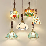 Glass LED Tiffany Style Pendant Light for Home Decor
