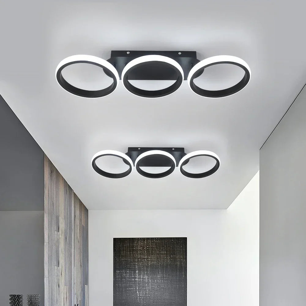 Acrylic LED Ceiling Lamp: Modern Nordic Chandelier for Living Dining Room & Aisle