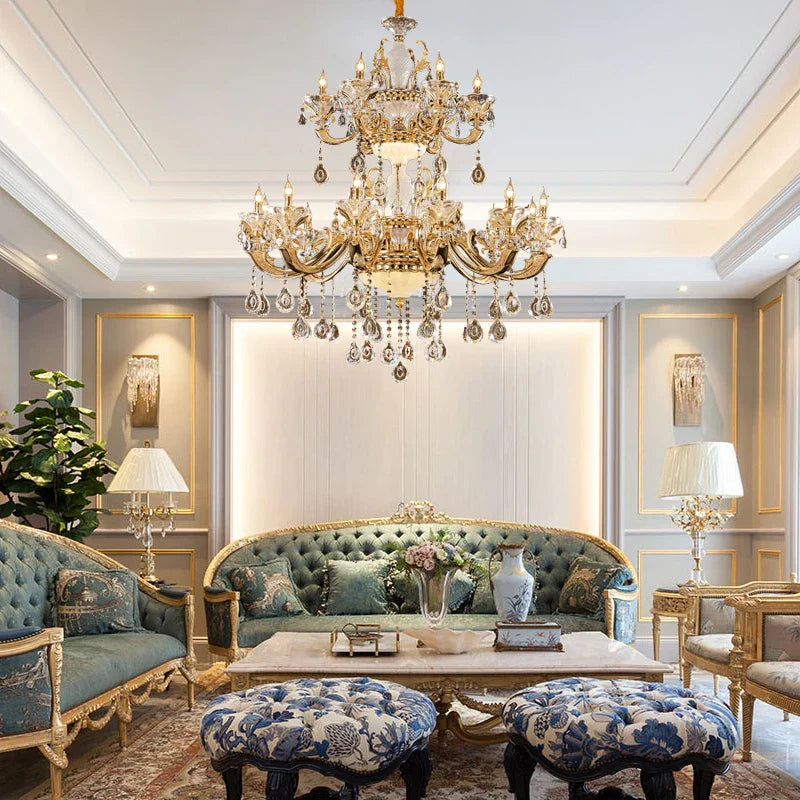 Elegant Crystal Chandelier for Living Room, Dining Room, and Bedroom