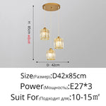 Crystal Chandelier Luxury Ceiling Lamp LED Modern Pendant Light for Indoor Spaces