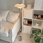 Glass Shade LED Floor Lamp for Living Room, Bedroom - Nordic Minimalist Retro Style