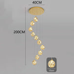 Nordic Stair Chandelier Living Dining Pendant Ceiling Light Indoor Lighting