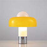 Modern Art Glass Hat Table Lamp for Bedroom, Postmodern Retro Decor