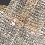 Alleri Crystal Foyer Chandelier, Gold