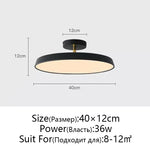Nordic Minimalist LED Ceiling Lamp, Dimmable Modern Chandelier for Bedroom & Kitchen