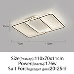 Modern Black & White LED Ceiling Chandelier for Home Decoration
