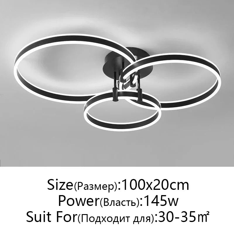 Modern LED Chandelier for Living Room Bedroom Ceiling Lighting