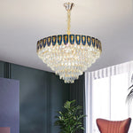 Crystal Chandelier LED Light Modern Luxury Designer for Main Living Room & Hotel