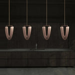 LED Aluminum Ceiling Chandelier Lighting Hanging Lamps for Foyer