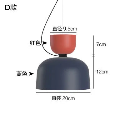 Macaron Pendant Light for Bedroom Kitchen Dining Room