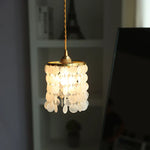 Shell LED Pendant Light - Modern Nordic Copper Hanging Lamp