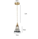Blue Glass Pendant Lights for Bedroom Dinning Living Room