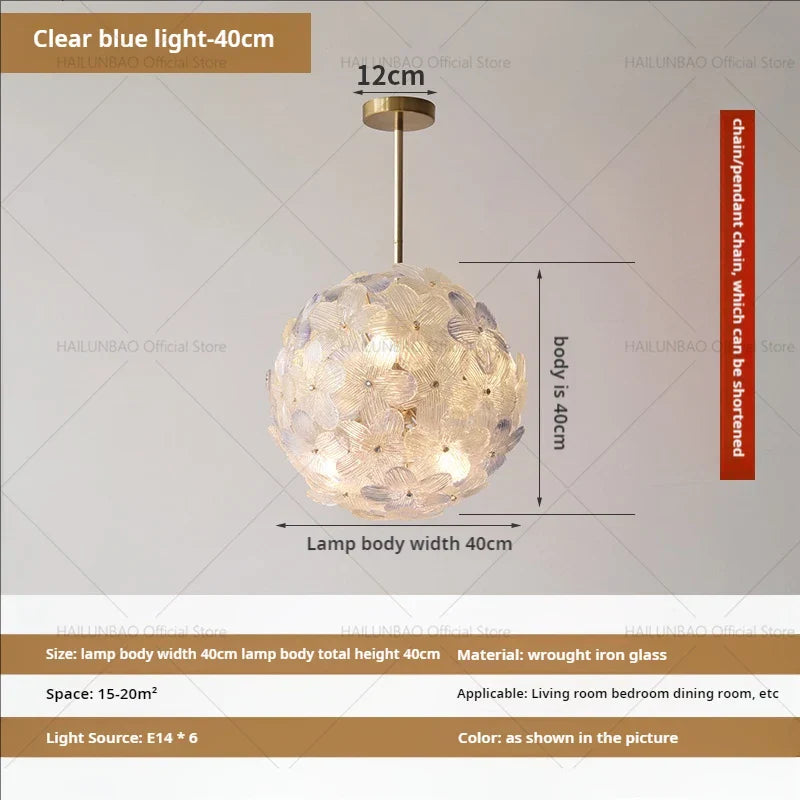 Sweet Cherry Petals Chandelier Study Lamps