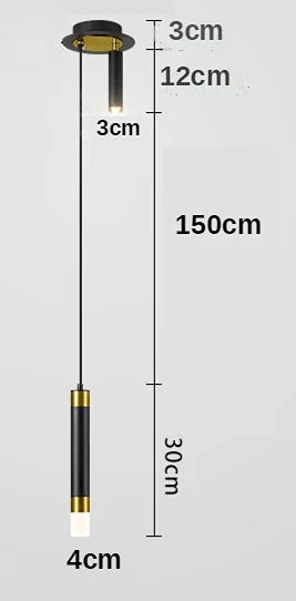 Rotatable Spotlight Pendant Lamp for Modern Bedroom, Living Room, and Kitchen Lighting