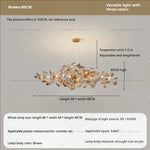 Gingko Leaf Chandelier: Modern Luxury Art Decor for Home, Restaurant & Bar
