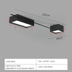 Black Nordic LED Ceiling Lights Chandeliers for Modern Living Room Decoration