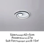 Modern Nordic Art LED Ceiling Lamp for Bedroom & Study