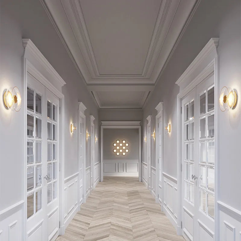Nordic Glass Wall Lamp LED Sconce Light for Living & Bedroom