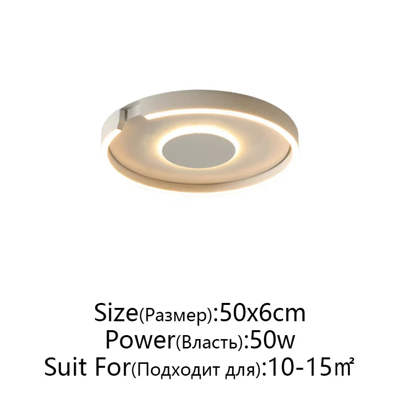 RoseGold LED Ceiling Light for Home Living Room Bedroom Dining Room