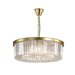 Gold Black Metal Crystal Pendant Lights Chain Hanging LED Suspension Lamp Fixtures
