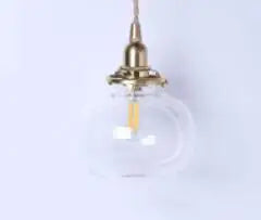 Blue Glass Pendant Lights for Bedroom Dinning Living Room