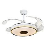 90 Modern Ceiling Fan with Bluetooth Speaker, LED Light, and Remote Control