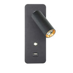 LED Wall Lights with Switch and USB Interface, Modern Wall Sconce Lighting
