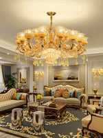Luxury Jade Crystal Chandelier for Elegant Living Spaces