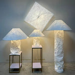 Nordic Wabi Sabi Dupont Paper LED Floor Lamp for Home Decor
