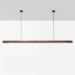 Walnut Pendant Lamp 220cm Solid Wood LED Dining Room Light Luxurious Living Room Light