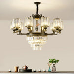 Zen Crystal Chandelier: Modern Luxury Living Room Dining Room Lamp