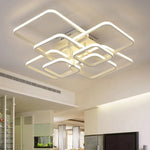LED Square Chandelier Ceiling Light for Living Room Bedroom