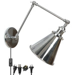 Swing Arm LED Wall Light | Vintage Industrial Bedside Lamp