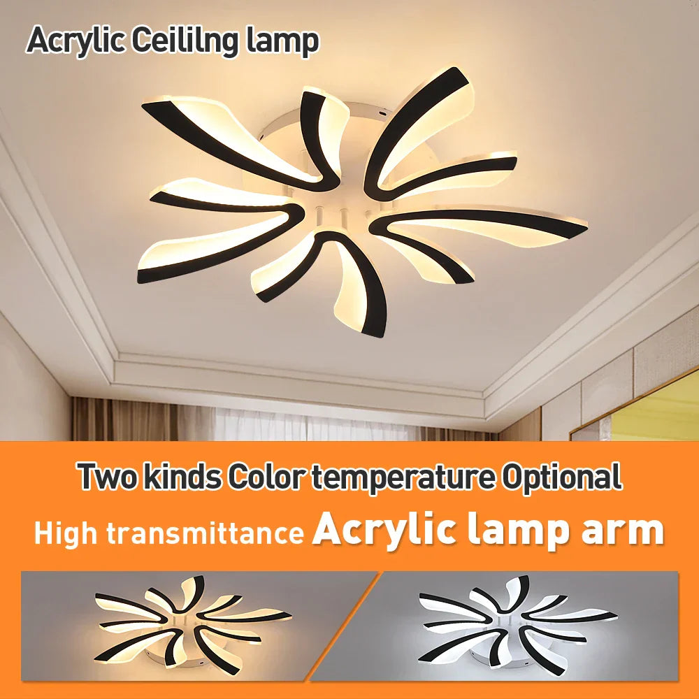 Modern Acrylic Tree Branch Chandelier LED Light Lamp for Living Dining Room