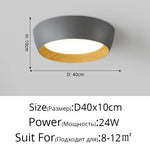 Nordic LED Ceiling Lamp for Living Room Bedroom, Surface Mounted Luminaire