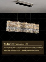 Crystal Luxe Chandelier for Modern Living Room, High-End Restaurant Light