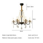 Crystal LED Chandelier Living Room Luxury Lighting E14 Pendant Lamparas