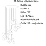 Nordic Mickey LED Glass Ball Pendant Light for Home Decor and Kitchen Lighting