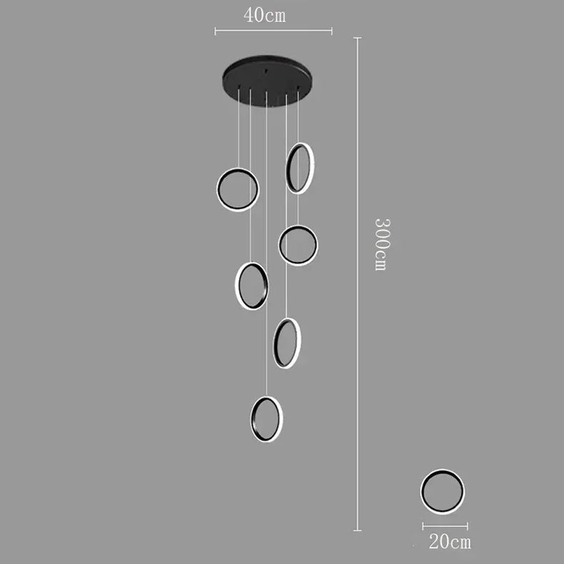 LED Pendant Lights: Modern Minimalist Hanging Chandelier for Living & Dining Room