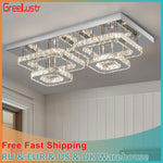 Crystal Ceiling Chandelier: Luxury LED Pendant Lighting for Modern Living Room Decor